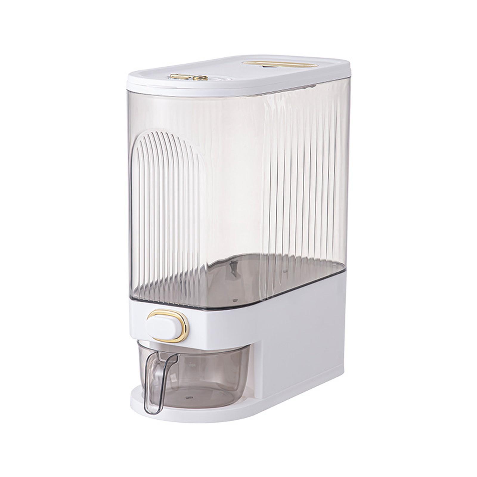 Rice Dispenser with Measuring Press, Sealed Grain Storage Insect Proof Moisture Proof one size білий
Rice Dispenser with Measuring Press, Sealed Grain Storage Insect Proof Moisture Proof one size білий