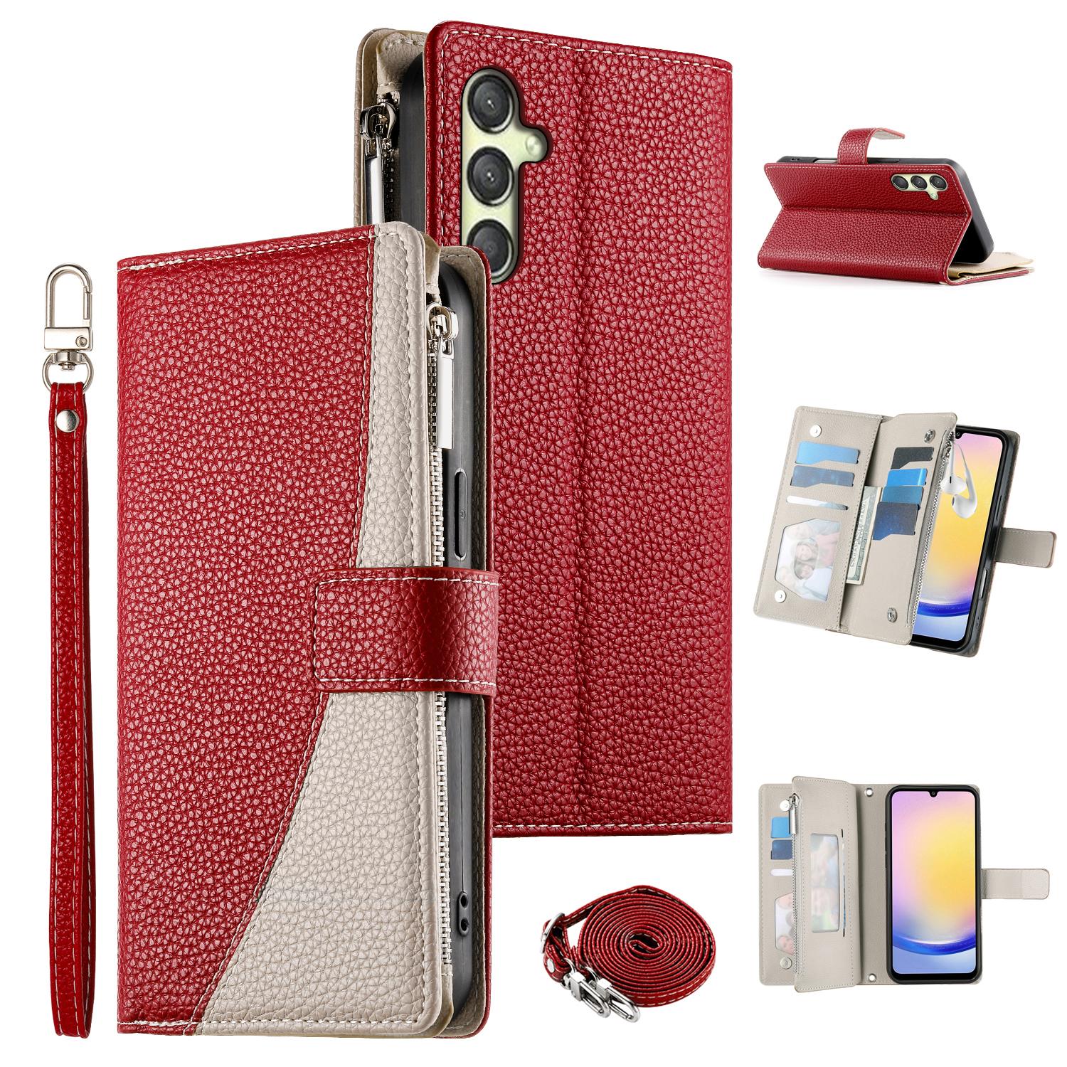 For Samsung Galaxy A25 5G (Global) (161.0mm) Case Zipper Wallet Color Splicing Leather Flip Phone Cover with Straps F
For Samsung Galaxy A25 5G (Global) (161.0mm) Case Zipper Wallet Color Splicing Leather Flip Phone Cover with Straps F