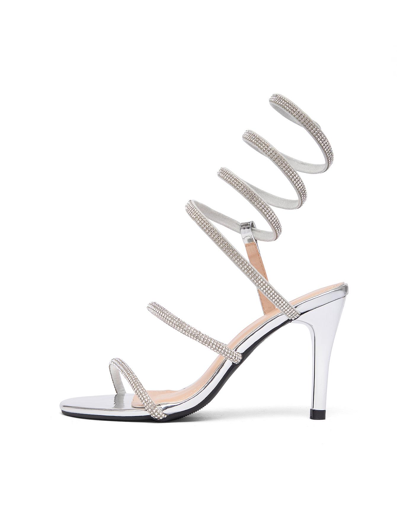 Women s stiletto heel, fashionable sexy style minimalist design high heel sandals super high heel 41 срібний
Women s stiletto heel, fashionable sexy style minimalist design high heel sandals super high heel 41 срібний