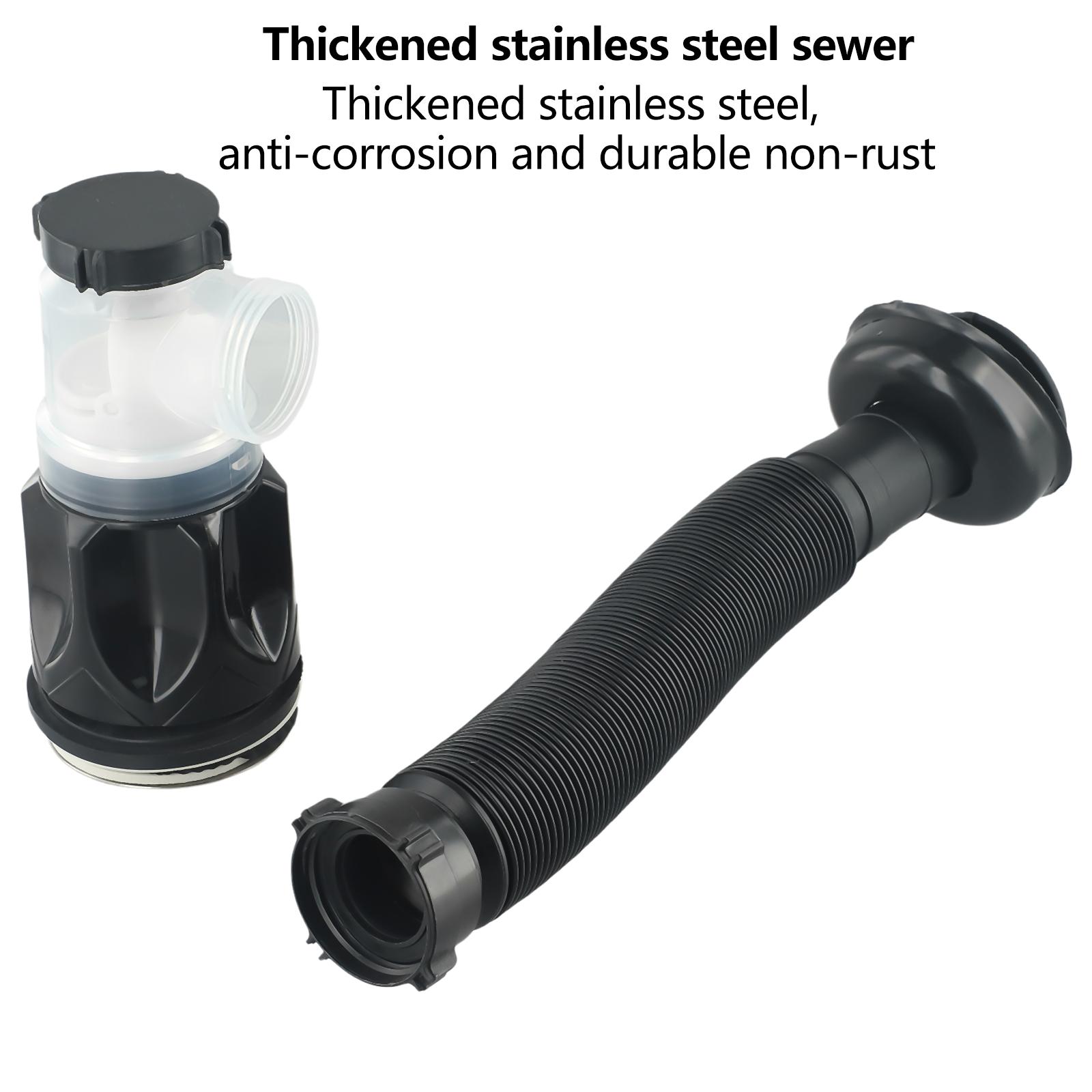 Deodorant-Enhanced Sink Drain Assembly with Flexible Pipe and Upward Stopper to Capture Debris and Block Smells China Mainland
Deodorant-Enhanced Sink Drain Assembly with Flexible Pipe and Upward Stopper to Capture Debris and Block Smells China Mainland