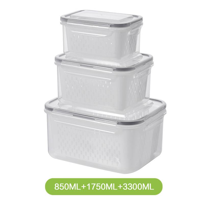 3Pcs Double Layer Sealed Preservation Container Set Microwave Safe High Transparency For Fruits Vegetables Drainage Storage Box 3PCS
3Pcs Double Layer Sealed Preservation Container Set Microwave Safe High Transparency For Fruits Vegetables Drainage Storage Box 3PCS