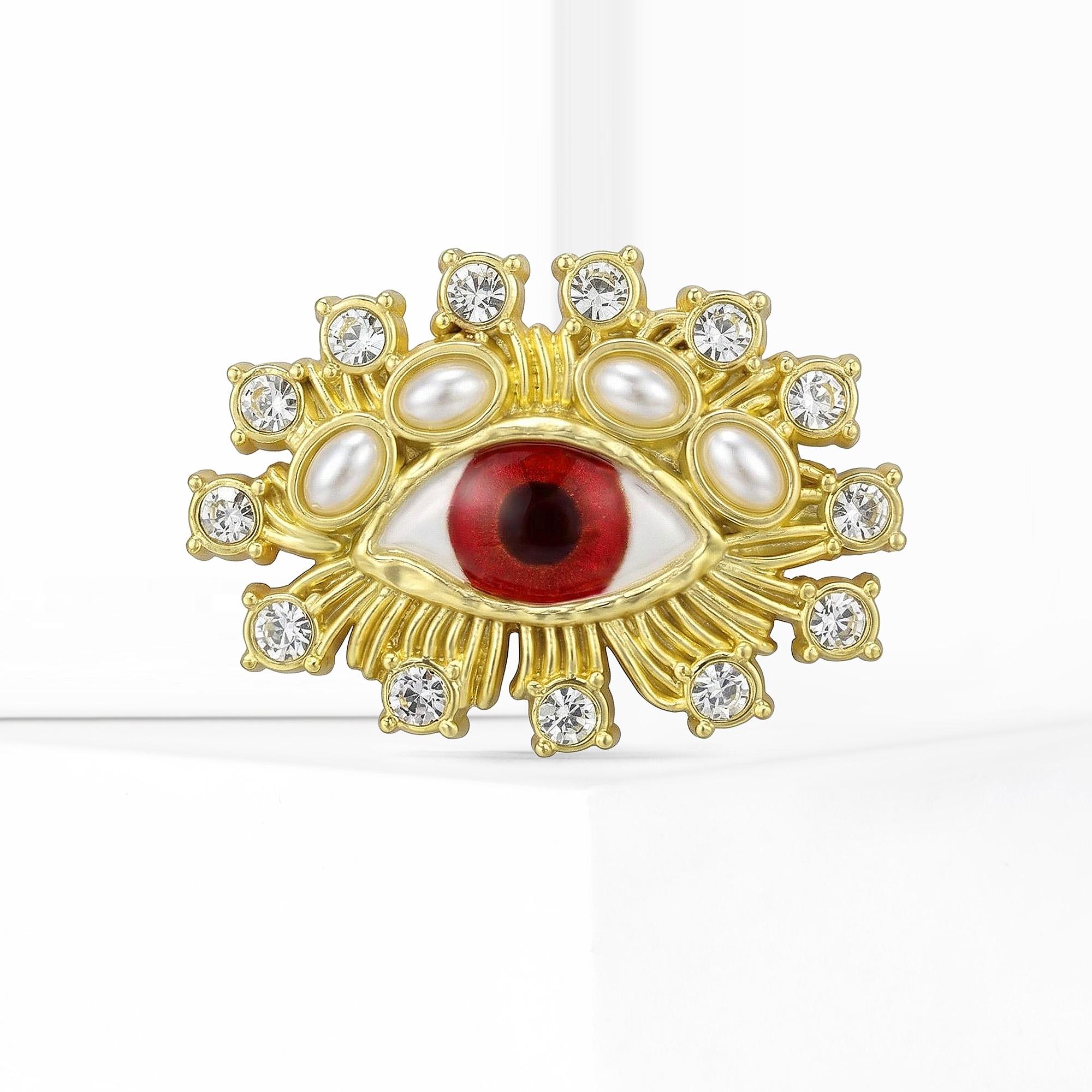 Vintage Rhinestone Eye Brooches for Women Unisex Evil Eye Pins Friend Event Party New Gifts Jewelry Decoration Accessories
Vintage Rhinestone Eye Brooches for Women Unisex Evil Eye Pins Friend Event Party New Gifts Jewelry Decoration Accessories