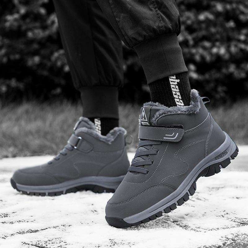 Snow boots men s and women s winter men s piled thickened cotton shoes warm men s boots medium tube high top shoes 45 сірий колір
Snow boots men s and women s winter men s piled thickened cotton shoes warm men s boots medium tube high top shoes 45 сірий колір