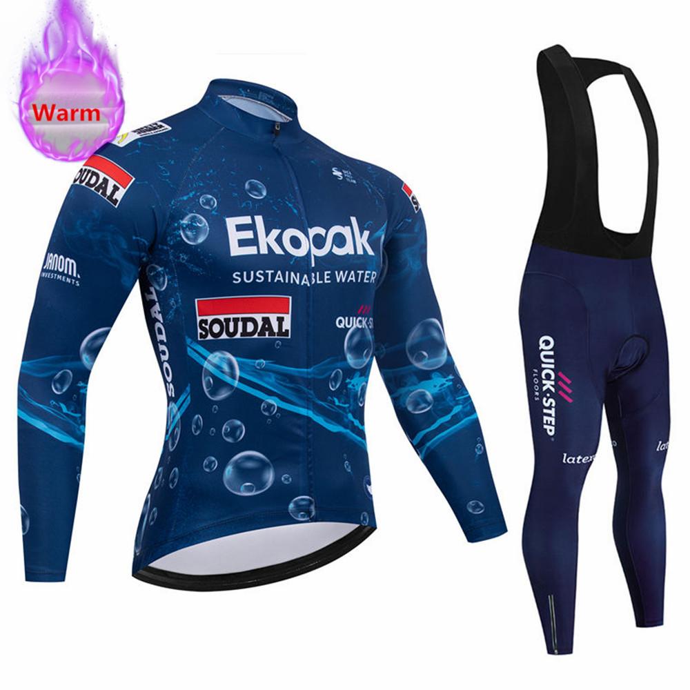 2026 Soudal Quick Step Team Men Winter Bicycle Clothing Long Sleeve Thermal Fleece Cycling Jersey Set MTB Warm Ropa Ciclismo Hombre XL
2026 Soudal Quick Step Team Men Winter Bicycle Clothing Long Sleeve Thermal Fleece Cycling Jersey Set MTB Warm Ropa Ciclismo Hombre XL