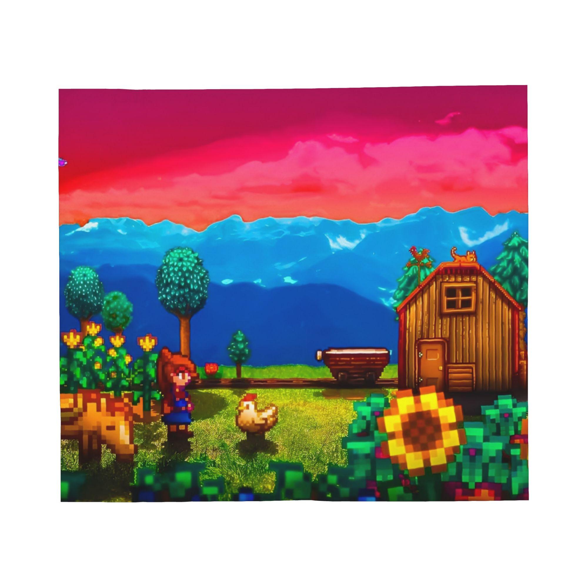 Stardew Valley Map Spring Knitted Blankets Flannel Farming Game Ultra-Soft Throw Blankets for Home Couch Quilt Breathable 75x90cm
Stardew Valley Map Spring Knitted Blankets Flannel Farming Game Ultra-Soft Throw Blankets for Home Couch Quilt Breathable 75x90cm