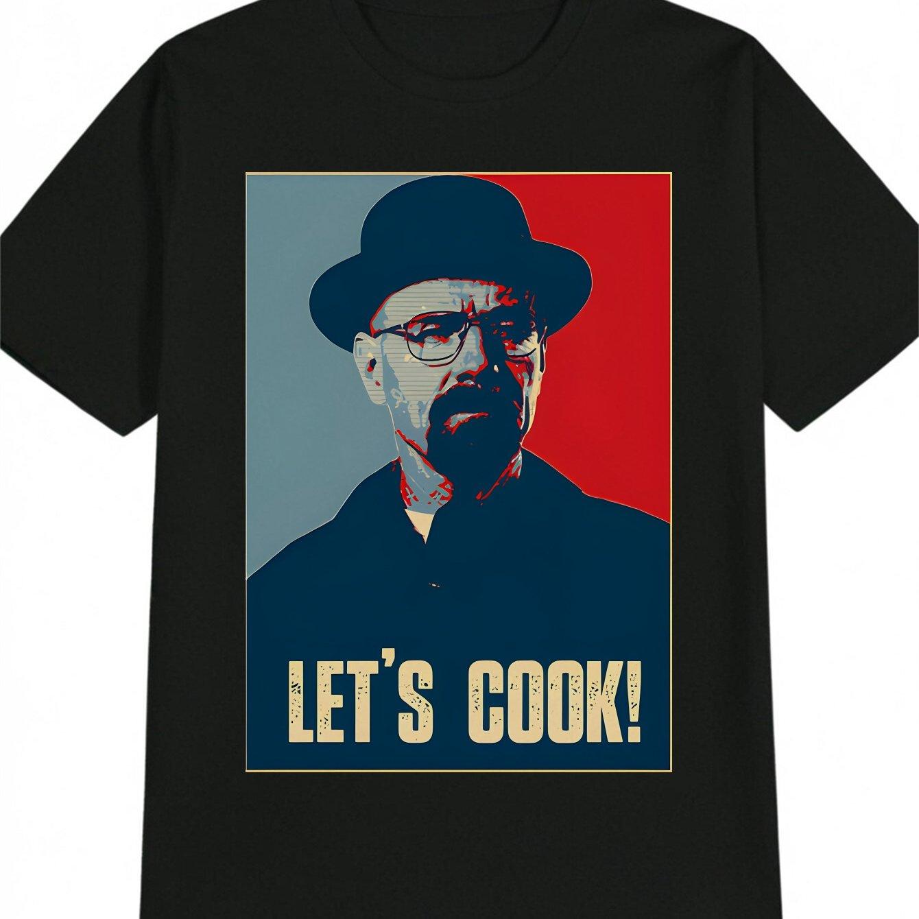 Men s Casual Graphic T-Shirt with Let s Cook! Print & Vintage Character Design - Black Round Neck Summer Tee, Regular Fit, Ideal Gift for Men L чёрный
Men s Casual Graphic T-Shirt with Let s Cook! Print & Vintage Character Design - Black Round Neck Summer Tee, Regular Fit, Ideal Gift for Men L чёрный