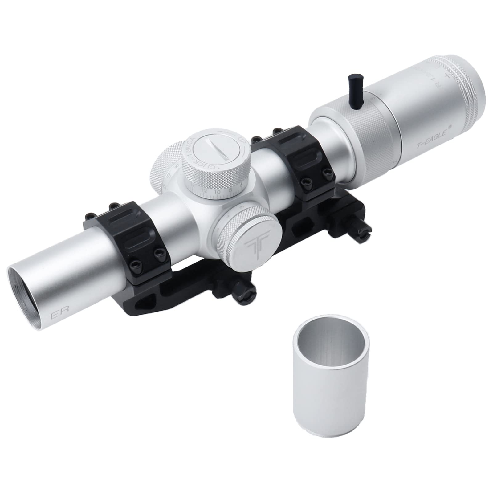 T-EAGLE Rifle Scope 1.2-6x24IRHK-SL Variable Magnification Short Scope Mil Dot with One Piece Mount (SL)
T-EAGLE Rifle Scope 1.2-6x24IRHK-SL Variable Magnification Short Scope Mil Dot with One Piece Mount (SL)