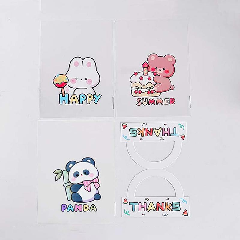 Милый мультяшный пакет для закусок пакет с зиплоком пакет для раздачи еды пакет для закусок печенья конфет Деликатно запечатанный