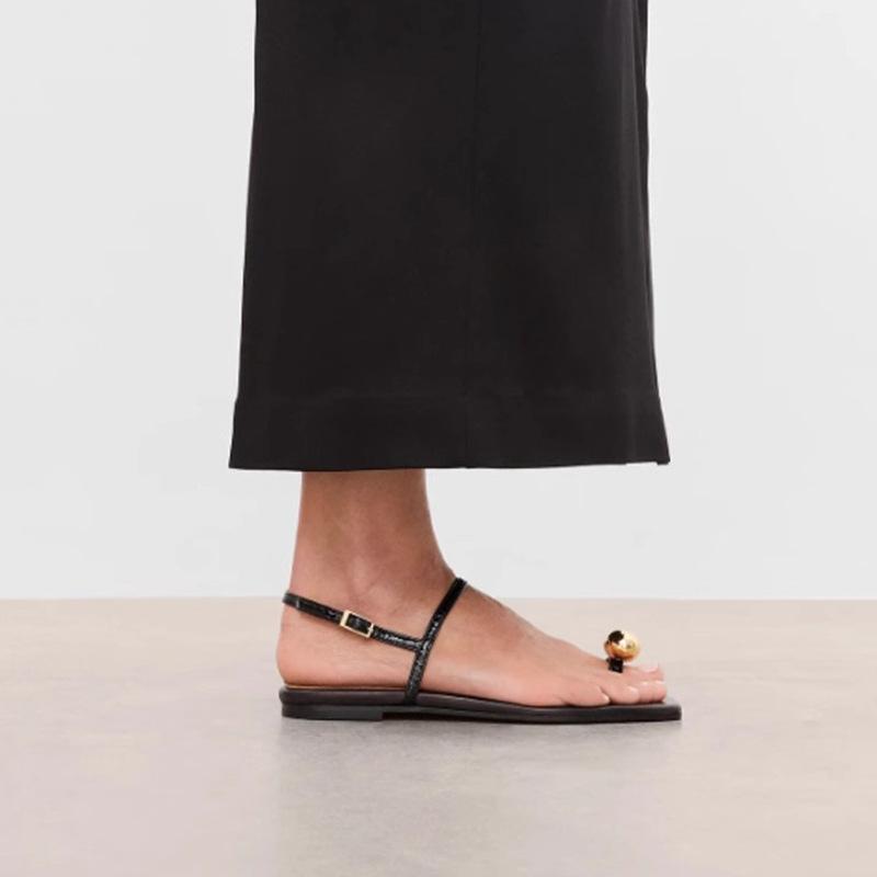 Sheepskin version~ fashionable minimalist thin strip with metal toe ring buckle sandals women s fashion and versatility 35
Sheepskin version~ fashionable minimalist thin strip with metal toe ring buckle sandals women s fashion and versatility 35