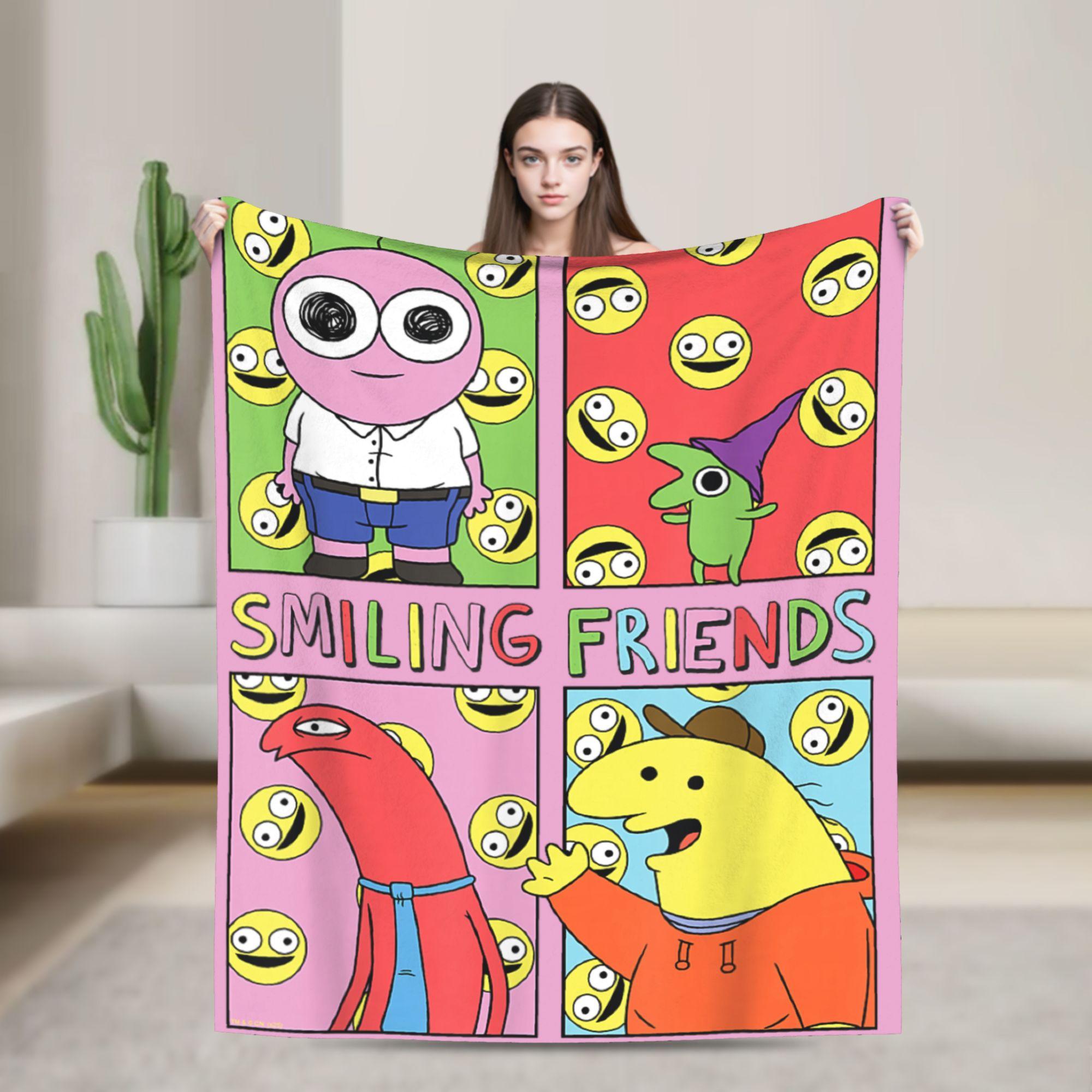 Smiling Friends PIM Cartoon Flannel Throw Blankets Funny POP for Sofa Knitted Blanket Office Lightweight Portable Quilt 75x90cm
Smiling Friends PIM Cartoon Flannel Throw Blankets Funny POP for Sofa Knitted Blanket Office Lightweight Portable Quilt 75x90cm
