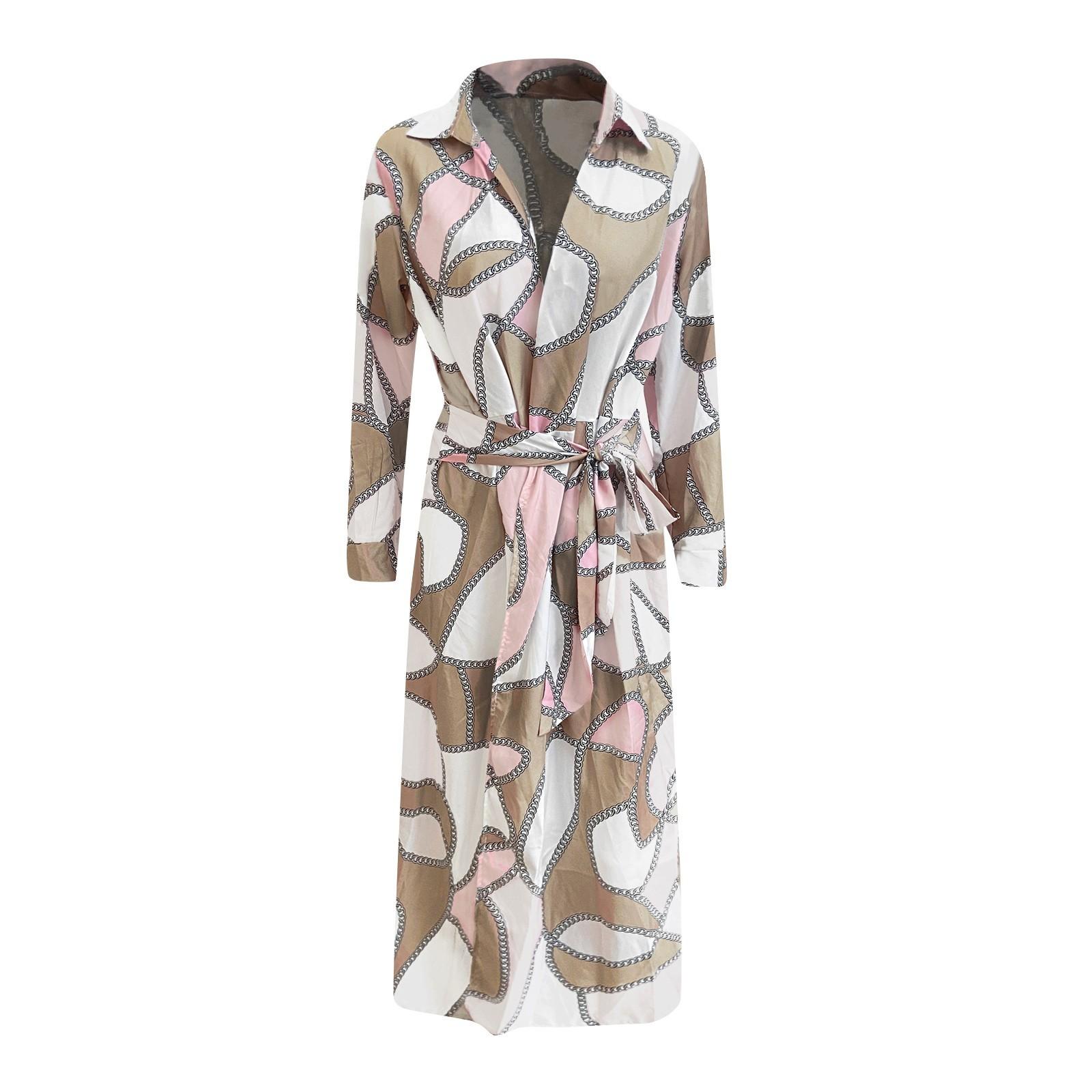 Женское осеннее модное платье в полоску с принтом и воротником-стойкой с длинным рукавом и галстуком средней длины XL розовый
Женское осеннее модное платье в полоску с принтом и воротником-стойкой с длинным рукавом и галстуком средней длины XL розовый