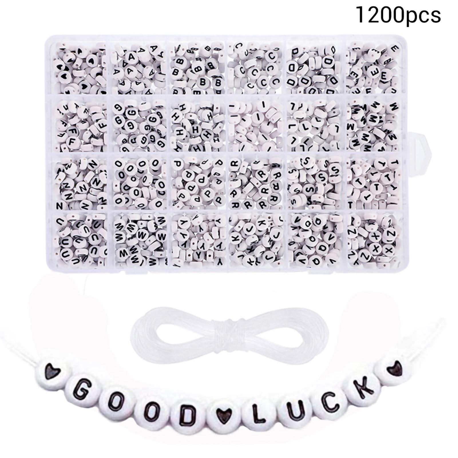 1200 Pcs White Beads with Letters 7mm Acrylic Alphabet Beads A-Z Beads for DIY Jewelry Making чёрный
1200 Pcs White Beads with Letters 7mm Acrylic Alphabet Beads A-Z Beads for DIY Jewelry Making чёрный
