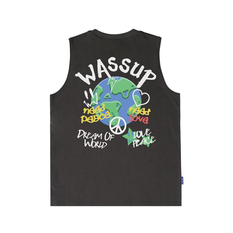 Wassup Heods Trendy Heavy Weight American High Street Sleeveless Tops Men Summer Loose Couple Waistcoat Vest Dark gray 3XL
Wassup Heods Trendy Heavy Weight American High Street Sleeveless Tops Men Summer Loose Couple Waistcoat Vest Dark gray 3XL