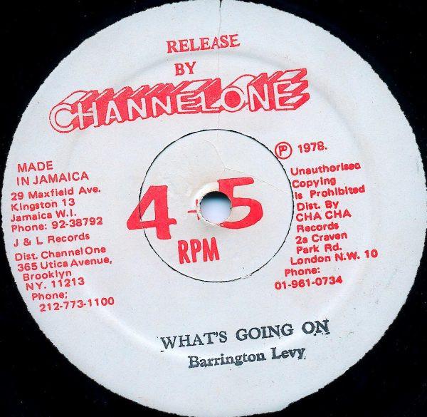 12inch Record BARRINGTON LEVY - What s Going On none Channel One 1978 Jamaica Reggae, Ska & Dub Used
12inch Record BARRINGTON LEVY - What s Going On none Channel One 1978 Jamaica Reggae, Ska & Dub Used