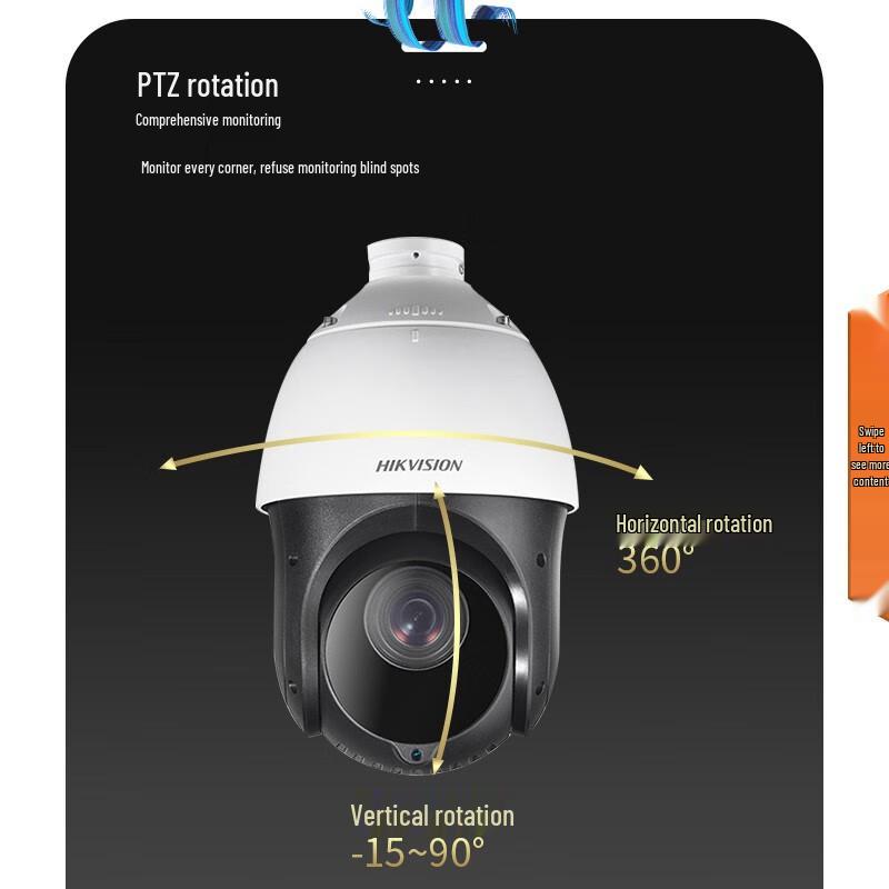 Hikvision Smart PTZ Outdoor Surveillance Camera CN plug (adapter included) 1080P HD
Hikvision Smart PTZ Outdoor Surveillance Camera CN plug (adapter included) 1080P HD