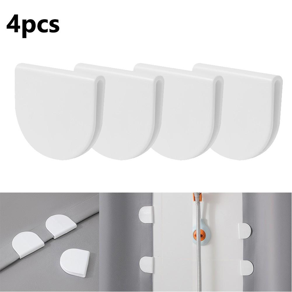 4pcs Shower Curtain Clips No Punching Waterproof For Household Bathroom
4pcs Shower Curtain Clips No Punching Waterproof For Household Bathroom