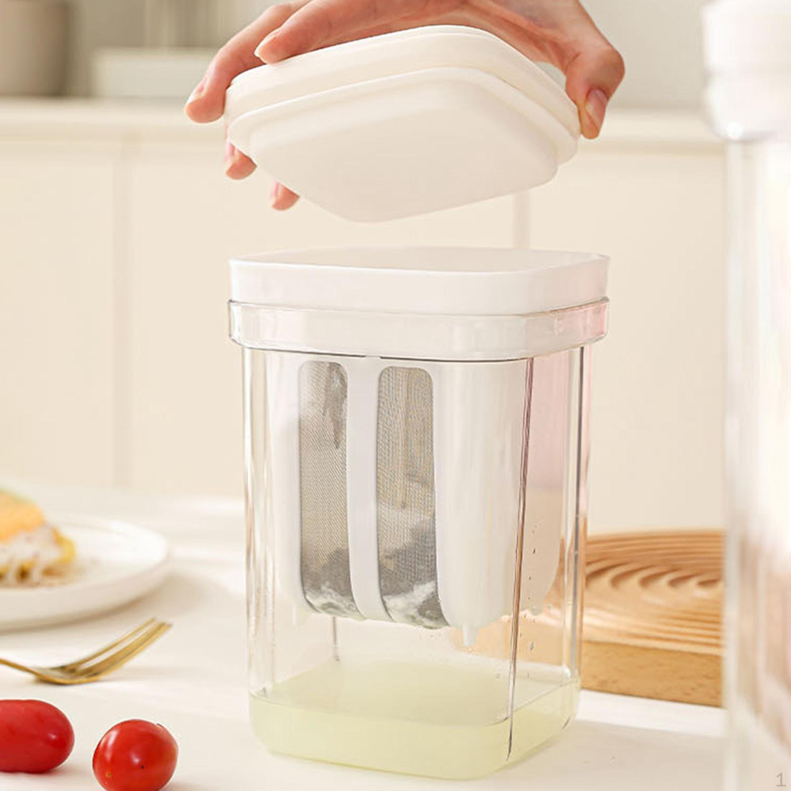Food Sieve, Yogurt Whey Separator with Stainless Steel Mesh for Household Use 1300ML
Food Sieve, Yogurt Whey Separator with Stainless Steel Mesh for Household Use 1300ML