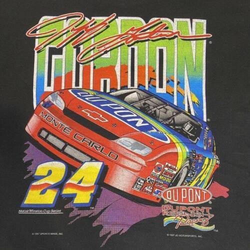 Винтажная футболка унисекс Jeff Gordon Nascar 1997 Fruit Of The Loom