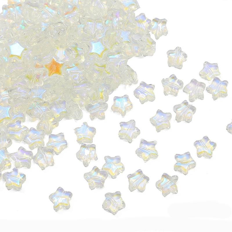 50pcs Glass Star Charm for Handmade Accessories Colorful 8mm Jewelry Making Bead Stylish Necklace Bracelet Components
50pcs Glass Star Charm for Handmade Accessories Colorful 8mm Jewelry Making Bead Stylish Necklace Bracelet Components