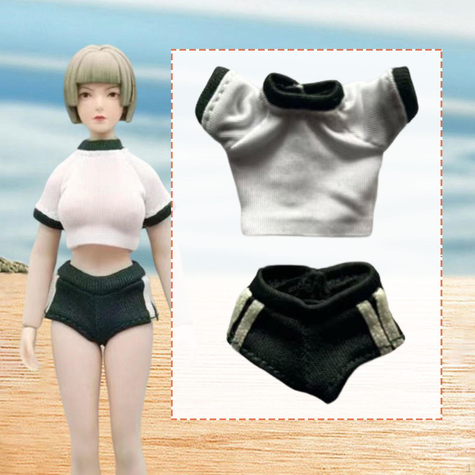 1/ Doll Clothes: Short Top And Shorts, Fashionable Sportswear Set for Dolls, Short-sleeved Shirt, зелений
1/ Doll Clothes: Short Top And Shorts, Fashionable Sportswear Set for Dolls, Short-sleeved Shirt, зелений