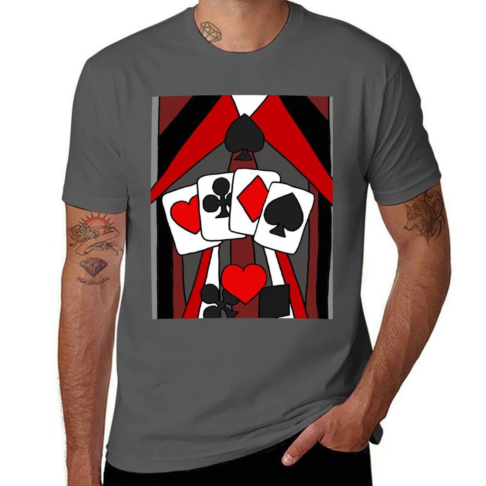 Artistic Fun Playing Cards Abstract Art T-Shirt men t shirt cotton 100% t shirts designer T-Shirt 4XL
Artistic Fun Playing Cards Abstract Art T-Shirt men t shirt cotton 100% t shirts designer T-Shirt 4XL