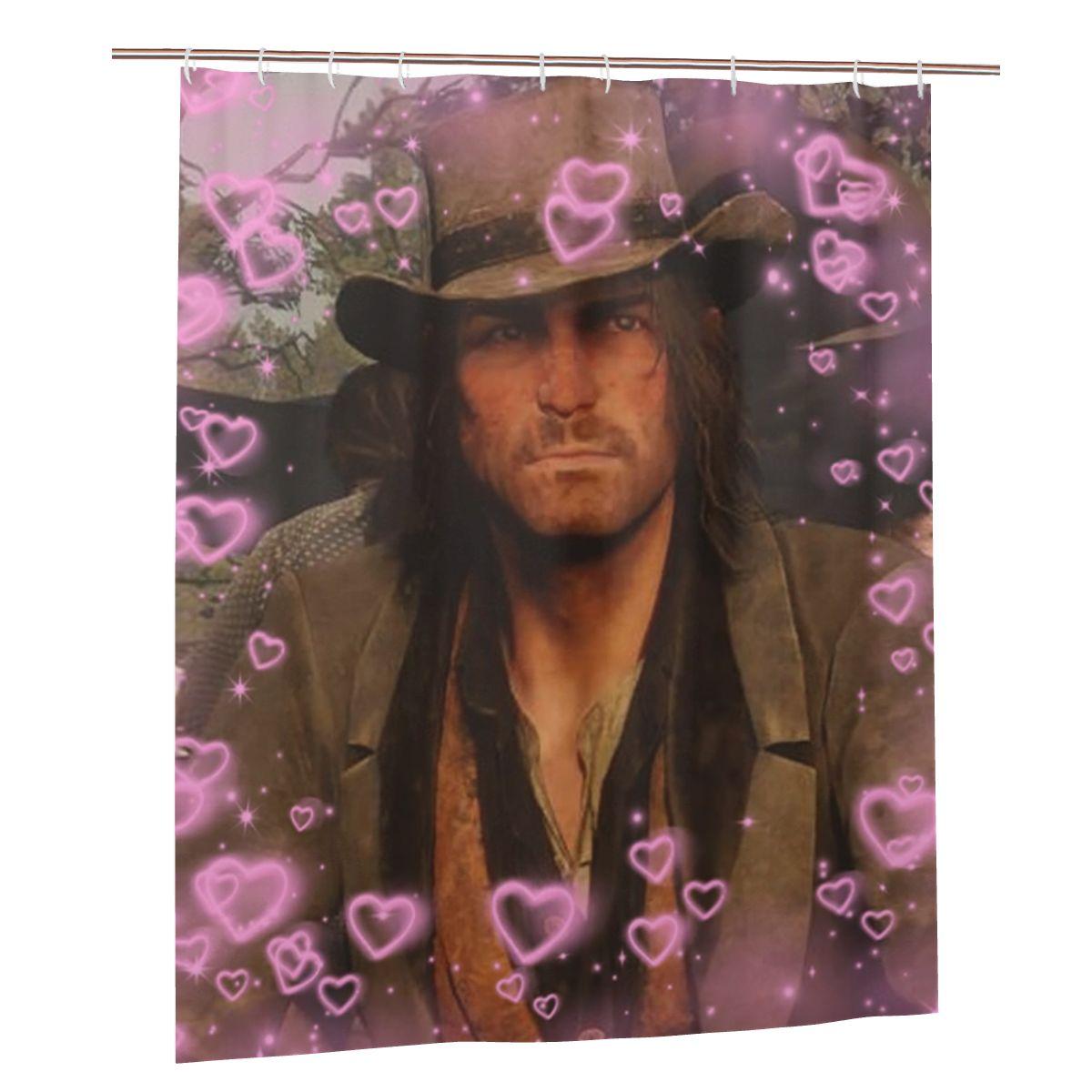 Arthur Morgan Cowboy Gaming John Marston Westernshower Curtain Bathroom Polyester Waterproof Bath Curtains With Hooks W60H190(CM)-1 Pcs
Arthur Morgan Cowboy Gaming John Marston Westernshower Curtain Bathroom Polyester Waterproof Bath Curtains With Hooks W60H190(CM)-1 Pcs