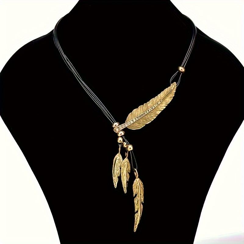 Boho Feather Decor Choker Necklace Vintage Rope Chain Ethnic Style Necklace Accessories For Women
Boho Feather Decor Choker Necklace Vintage Rope Chain Ethnic Style Necklace Accessories For Women