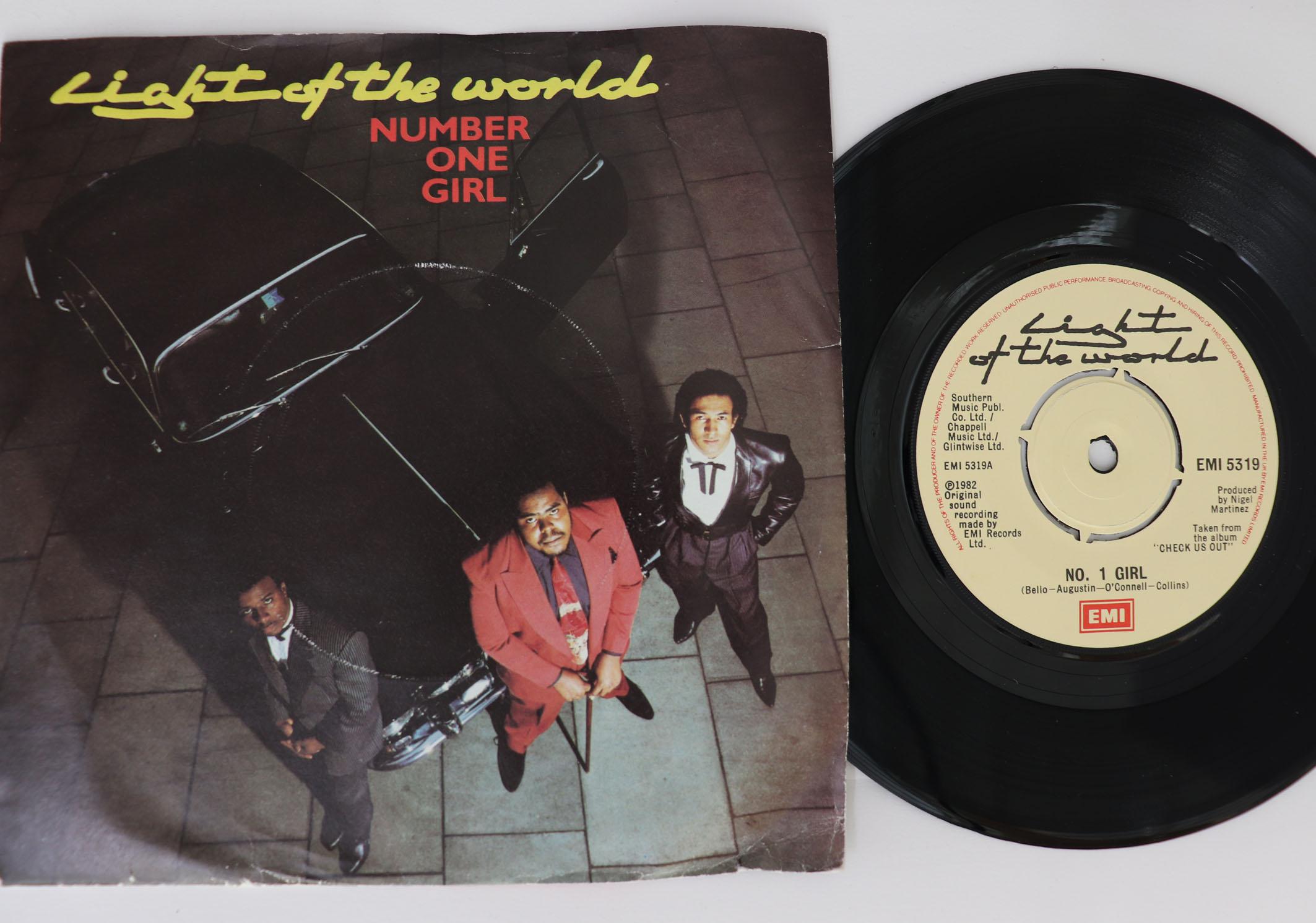7inch Record LIGHT OF THE WORLD - Number One Girl EMI5319 EMI 1982 UK Soul/Funk Used
7inch Record LIGHT OF THE WORLD - Number One Girl EMI5319 EMI 1982 UK Soul/Funk Used