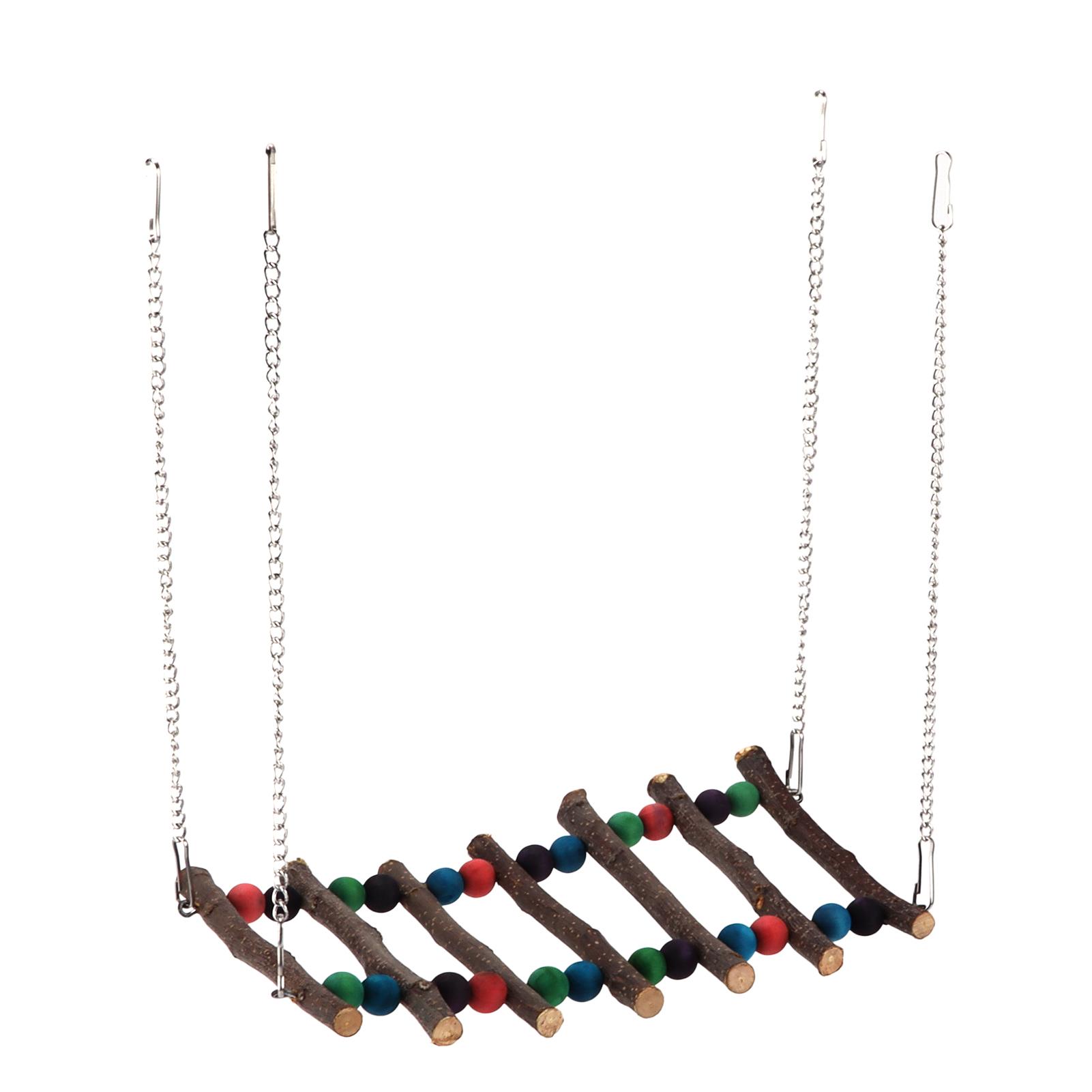 Parrot Swing Suspension Bridge Colorful Beads Wooden Climbing Ladder Toy for Little Bird ParrotDouble Beads Seventh
Parrot Swing Suspension Bridge Colorful Beads Wooden Climbing Ladder Toy for Little Bird ParrotDouble Beads Seventh