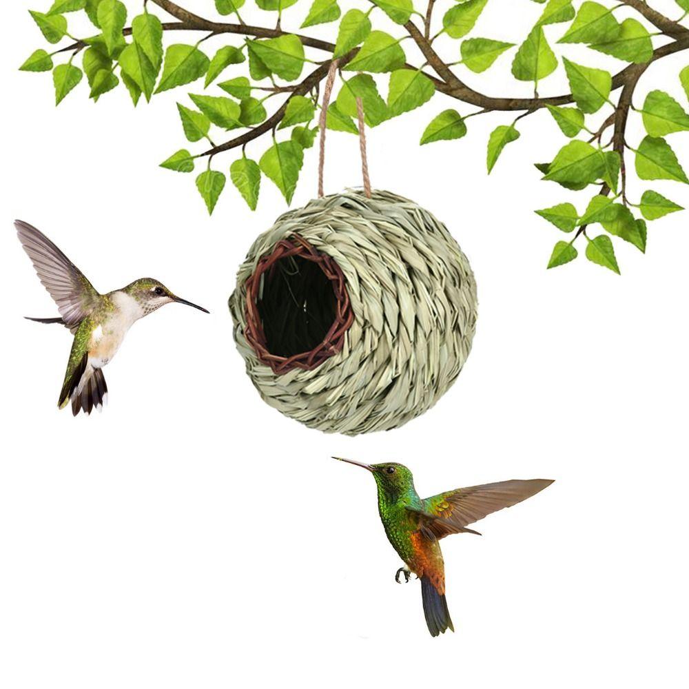 Straw Hummingbird House Hand-woven Hanging Bird House Bird Hatching House Straw Bird Nest Patio
Straw Hummingbird House Hand-woven Hanging Bird House Bird Hatching House Straw Bird Nest Patio