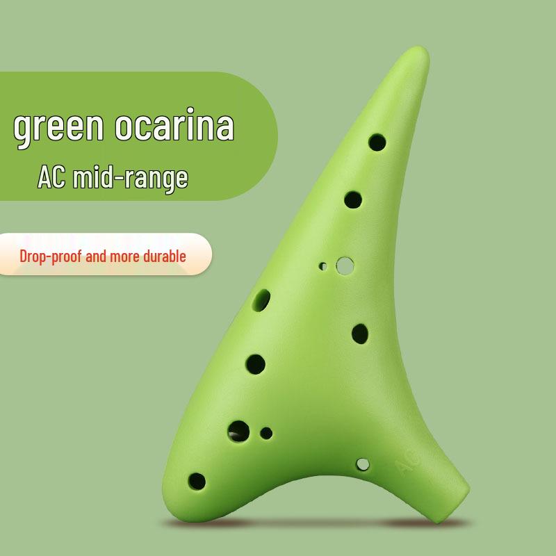 12-Hole Alto C Key Beginner Resin Ocarina: Student & Professional Level, Durable & Drop-Resistant зелёный
12-Hole Alto C Key Beginner Resin Ocarina: Student & Professional Level, Durable & Drop-Resistant зелёный