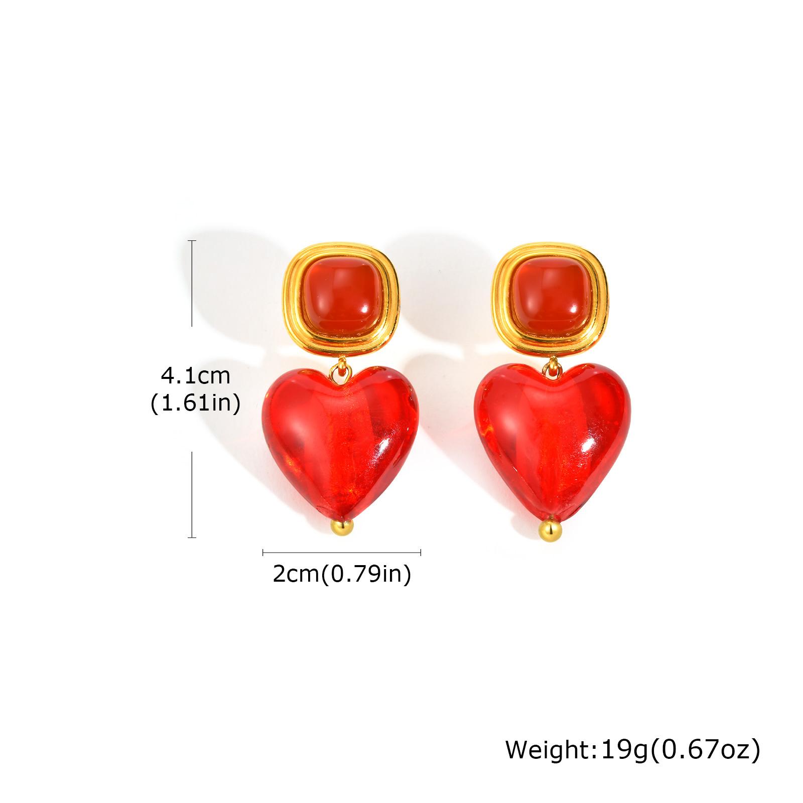 Statement Heart Earrings for Women, Clear Blue Red Love Drop Shape Dangle Earrings Wholesale Jewelry
Statement Heart Earrings for Women, Clear Blue Red Love Drop Shape Dangle Earrings Wholesale Jewelry