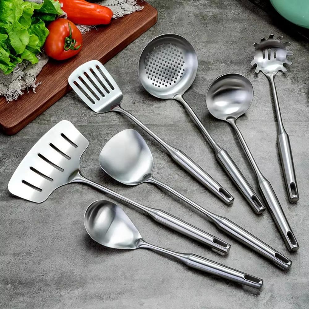 Non Stick Wok Spatula Stainless Steel Ladle Colander New Shovel Soup Spoon Kitchen Gadgets Fried Spatula 
Non Stick Wok Spatula Stainless Steel Ladle Colander New Shovel Soup Spoon Kitchen Gadgets Fried Spatula