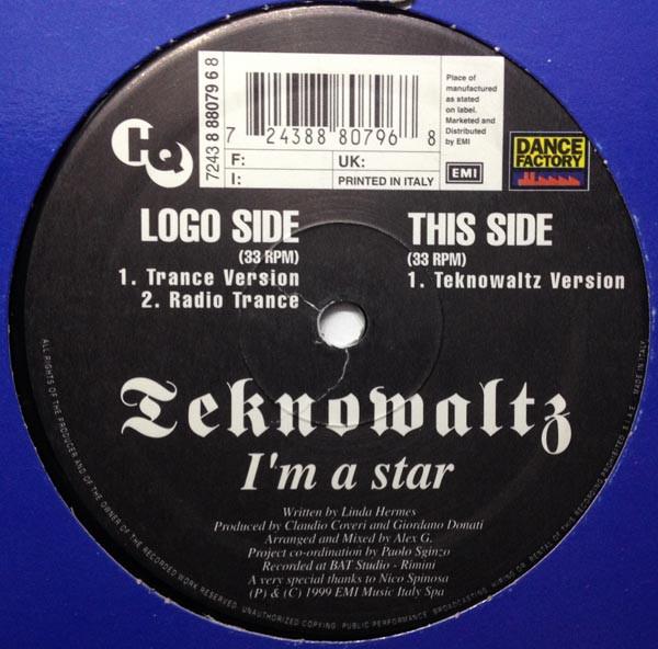 12inch Record TEKNOWALTZ - I m A Star 724388807968 Dance Factory 1999 Italy Dance & Electronica Used
12inch Record TEKNOWALTZ - I m A Star 724388807968 Dance Factory 1999 Italy Dance & Electronica Used