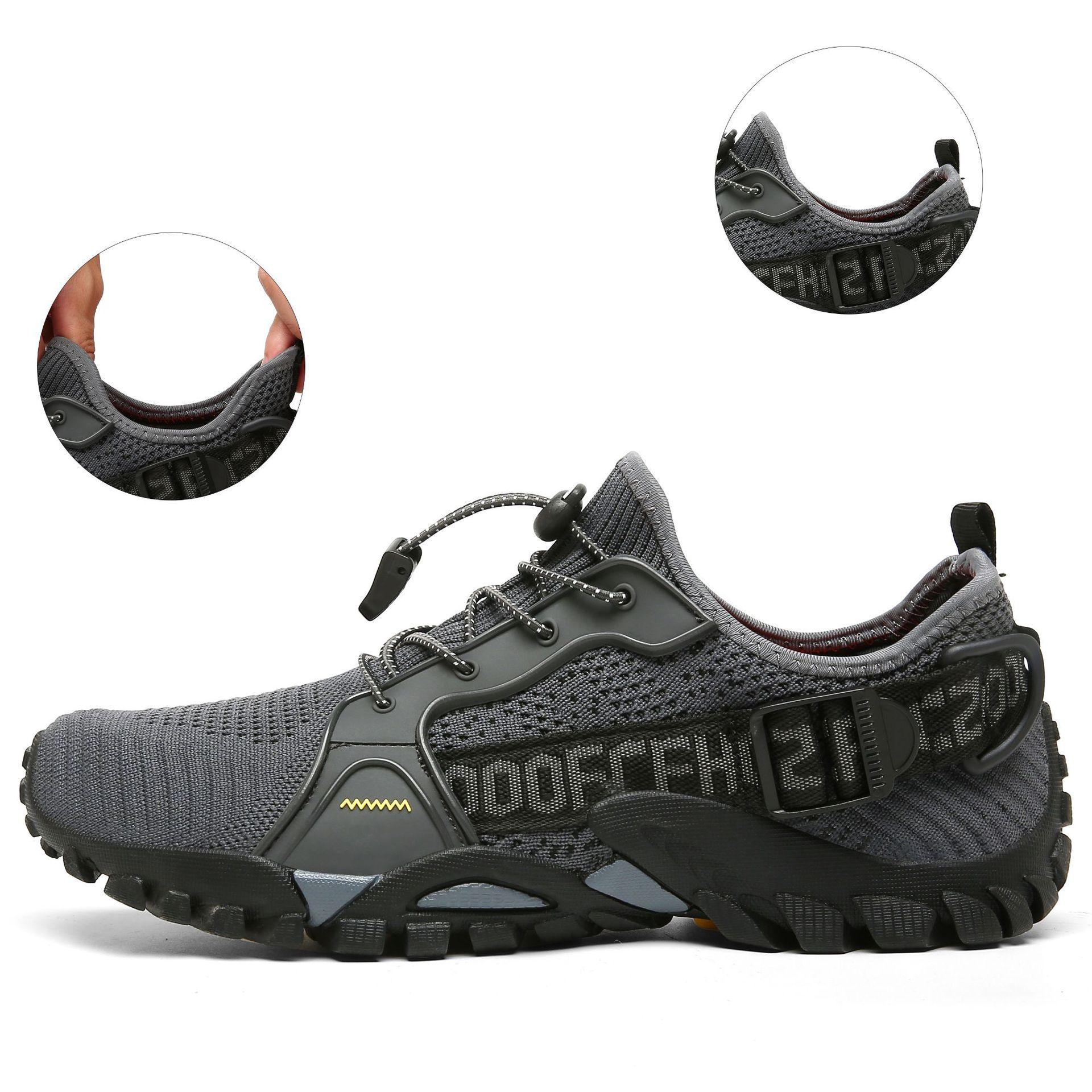 Large size outdoor hiking shoes mesh sports mountain climbing amphibious creek walking shoes flying woven hiking shoes men 39 чорний
Large size outdoor hiking shoes mesh sports mountain climbing amphibious creek walking shoes flying woven hiking shoes men 39 чорний