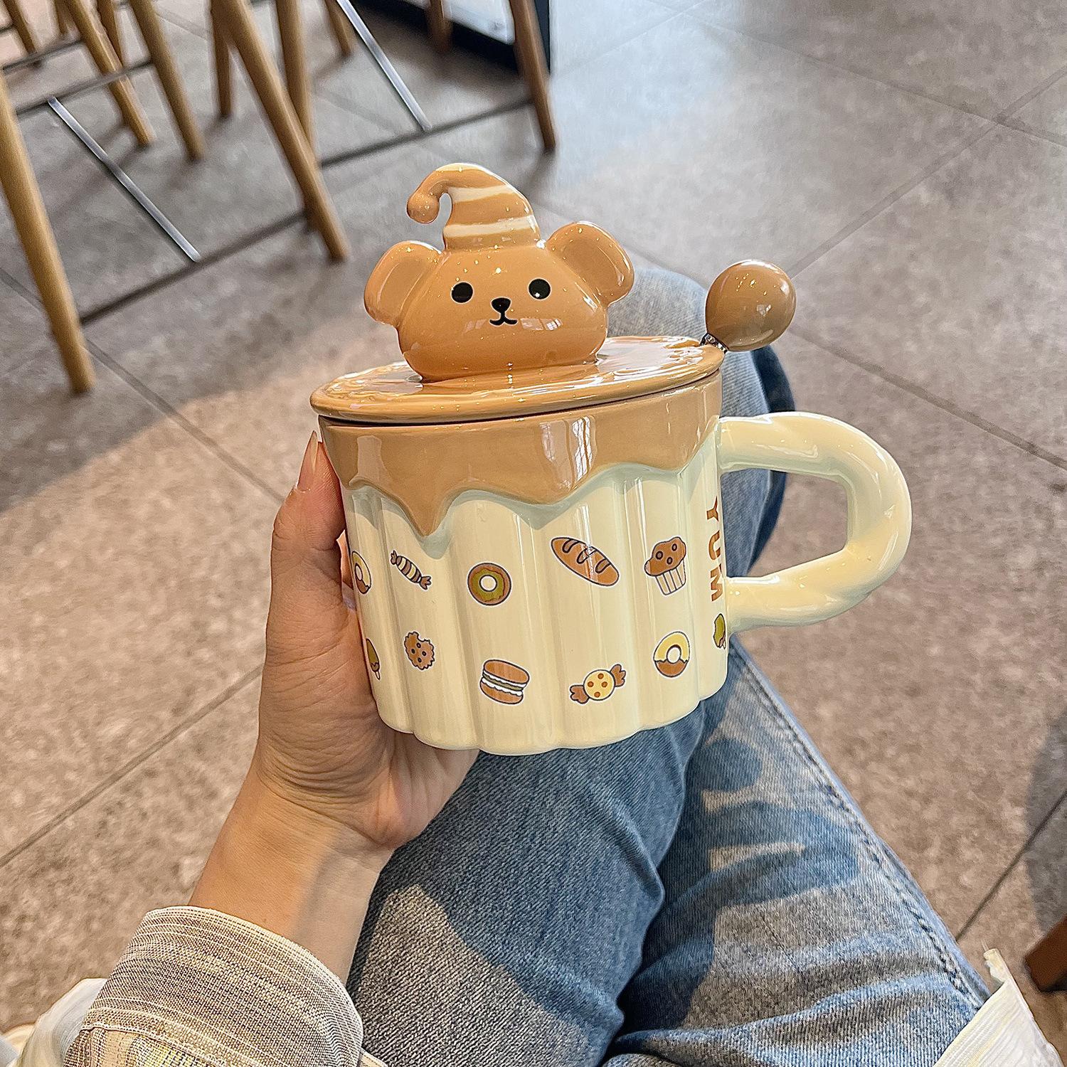 Керамическая кружка с крышкой Высокоценная кружка в стиле Инс Бытовая чашка для воды для женщин Большой емкости для девочек Подарки на день рождения 401-500ml
Керамическая кружка с крышкой Высокоценная кружка в стиле Инс Бытовая чашка для воды для женщин Большой емкости для девочек Подарки на день рождения 401-500ml