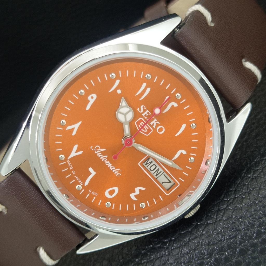 REFURBISHED SEIKO 5 AUTOMATIC 6309A JAPAN MENS VINTAGE ORANGE WATCH a442446-1
REFURBISHED SEIKO 5 AUTOMATIC 6309A JAPAN MENS VINTAGE ORANGE WATCH a442446-1