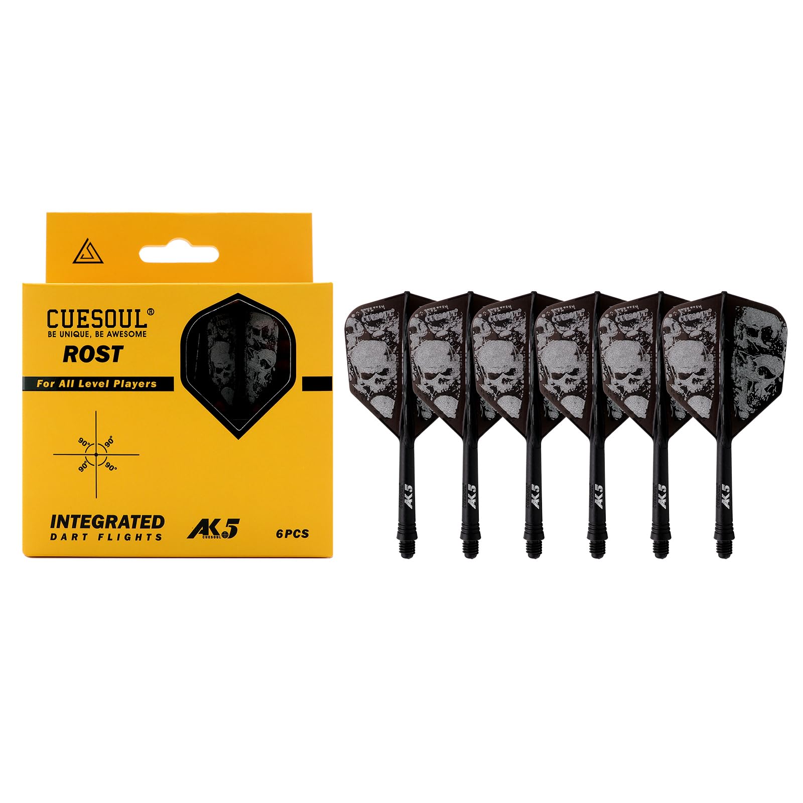 CUESOUL ROST Series Integrated Big Wing Medium Set of 6 Black Shaft, Flight, Shape, Size, (2-CSAK-5KL12)
CUESOUL ROST Series Integrated Big Wing Medium Set of 6 Black Shaft, Flight, Shape, Size, (2-CSAK-5KL12)