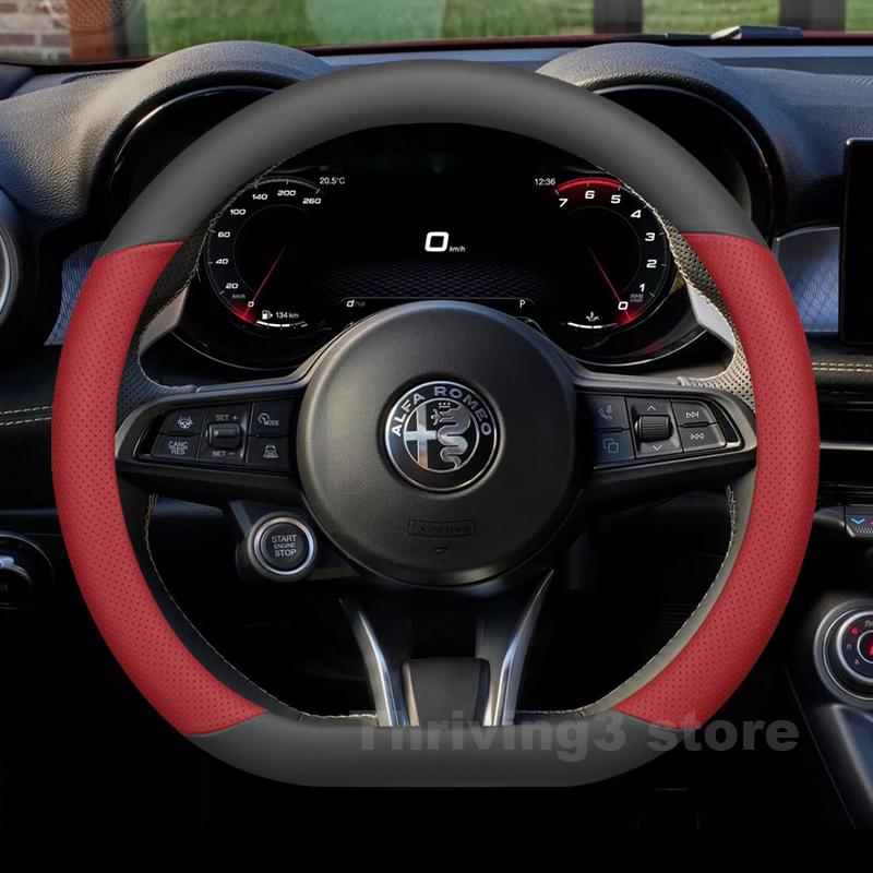 Leather Car Steering Wheel Cover For Alfa Romeo Tonale 2019-2025 Covers For Covers Auto interior Alfa Romeo Tonale Accessories
Leather Car Steering Wheel Cover For Alfa Romeo Tonale 2019-2025 Covers For Covers Auto interior Alfa Romeo Tonale Accessories