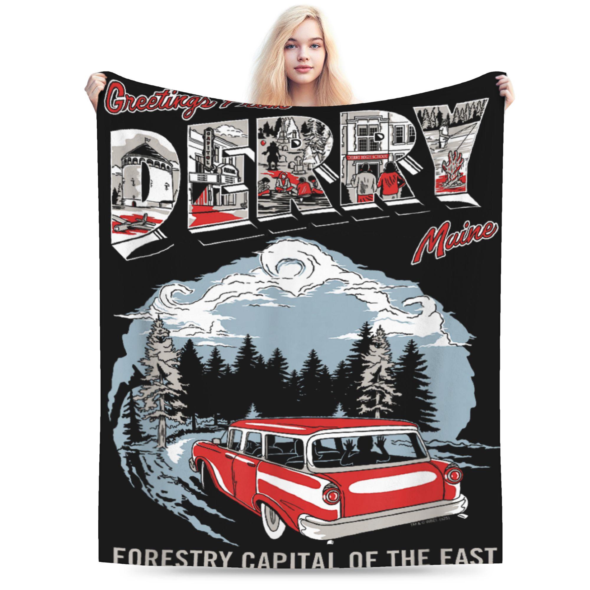 IT Welcome to Derry Blanket Soft Warm Print Plush Throw Blanket For Kids Adult Living Room Flannel Bedspread Bed Cover 75x90cm
IT Welcome to Derry Blanket Soft Warm Print Plush Throw Blanket For Kids Adult Living Room Flannel Bedspread Bed Cover 75x90cm