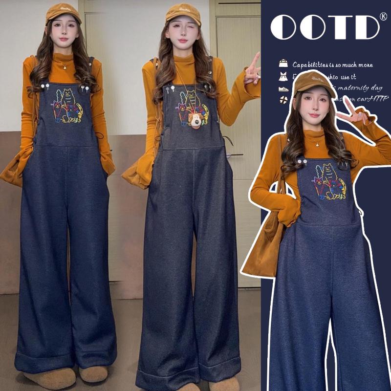 2025 Autumn/Winter Korean Style Maternity Cat Embroidery Strappy Pants & Knit Layer Set M (90-110 lbs)
2025 Autumn/Winter Korean Style Maternity Cat Embroidery Strappy Pants & Knit Layer Set M (90-110 lbs)