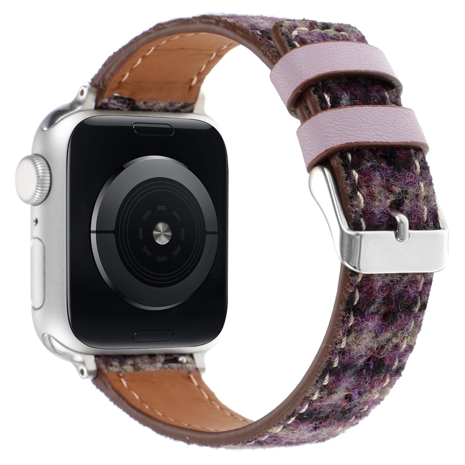 Watch Strap For Apple Watch Series 10 Ultra 2 Ultra 9 8 7 SE 6 5 4 3 2 1 46mm 49mm 45mm 44mm 42mm Grid Leather Wool Watchband Purple
Watch Strap For Apple Watch Series 10 Ultra 2 Ultra 9 8 7 SE 6 5 4 3 2 1 46mm 49mm 45mm 44mm 42mm Grid Leather Wool Watchband Purple
