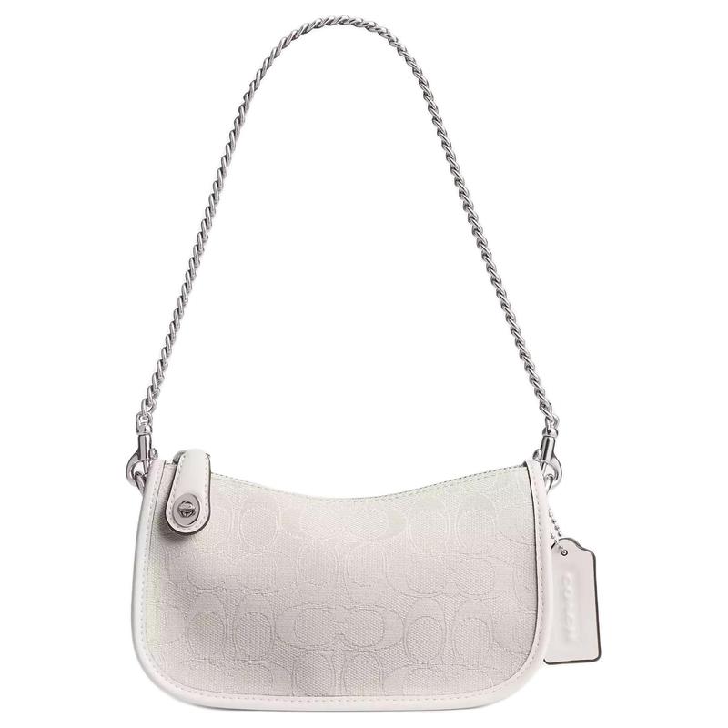 COACH Swinger 20 Brand Classic Print Jacquard Shoulder Bag Small Women s Silver Cloud Chalk срібний
COACH Swinger 20 Brand Classic Print Jacquard Shoulder Bag Small Women s Silver Cloud Chalk срібний