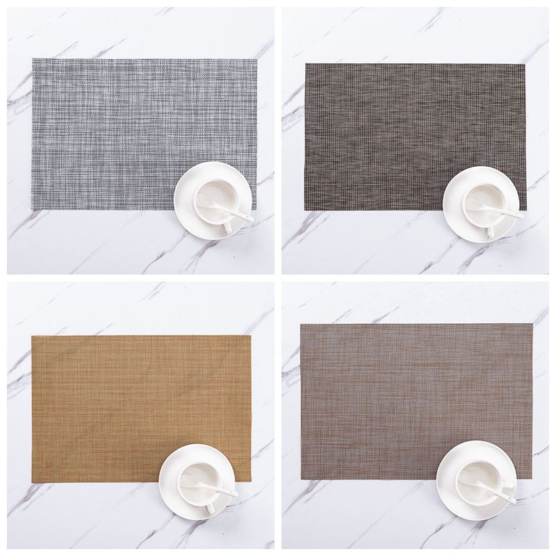 Mixed colors Waterproof Placemat 4pcs/set Non-slip Thermal Insulation Mat Western PVC Table Mat
Mixed colors Waterproof Placemat 4pcs/set Non-slip Thermal Insulation Mat Western PVC Table Mat