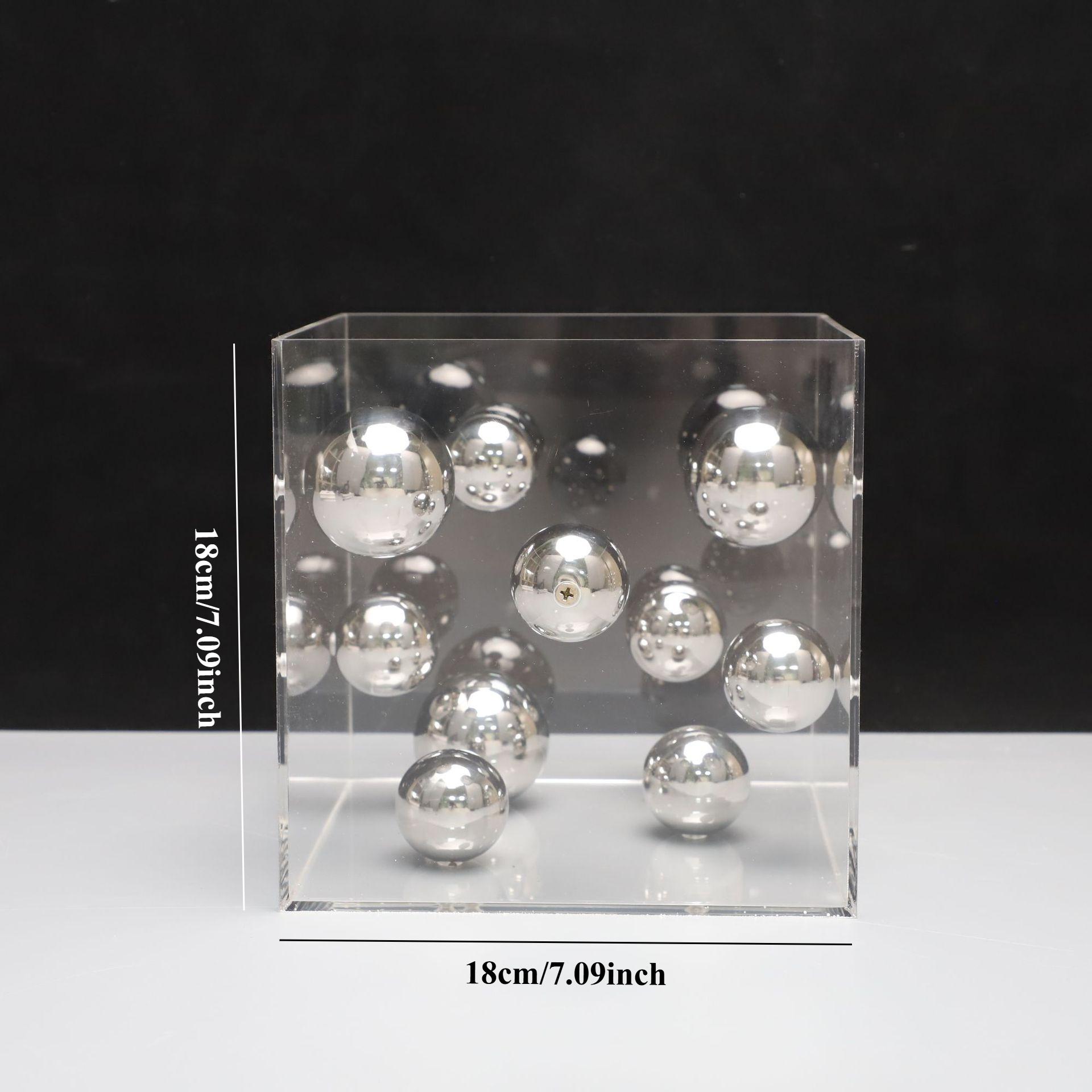 Creative Modern Square Acrylic Cover Ball Decoration, Living Room Entrance Cabinet Handicraft Decoration
Creative Modern Square Acrylic Cover Ball Decoration, Living Room Entrance Cabinet Handicraft Decoration