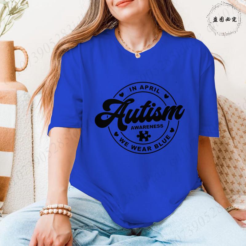 Womens Autism Awareness Tshirts in April We Wear Blue Puzzle Graphic Tops Short Sleeve Fashion Daily Wear Tees for FeUnisex 4XL
Womens Autism Awareness Tshirts in April We Wear Blue Puzzle Graphic Tops Short Sleeve Fashion Daily Wear Tees for FeUnisex 4XL