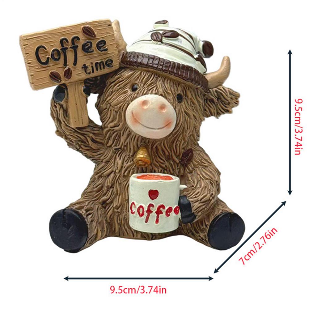 Scottish Highland Cow Figurine With Coffee Hat Rustic Resin Farmhouse Decor For Home Garden Needed Desk Ornaments Holiday Gift
Scottish Highland Cow Figurine With Coffee Hat Rustic Resin Farmhouse Decor For Home Garden Needed Desk Ornaments Holiday Gift