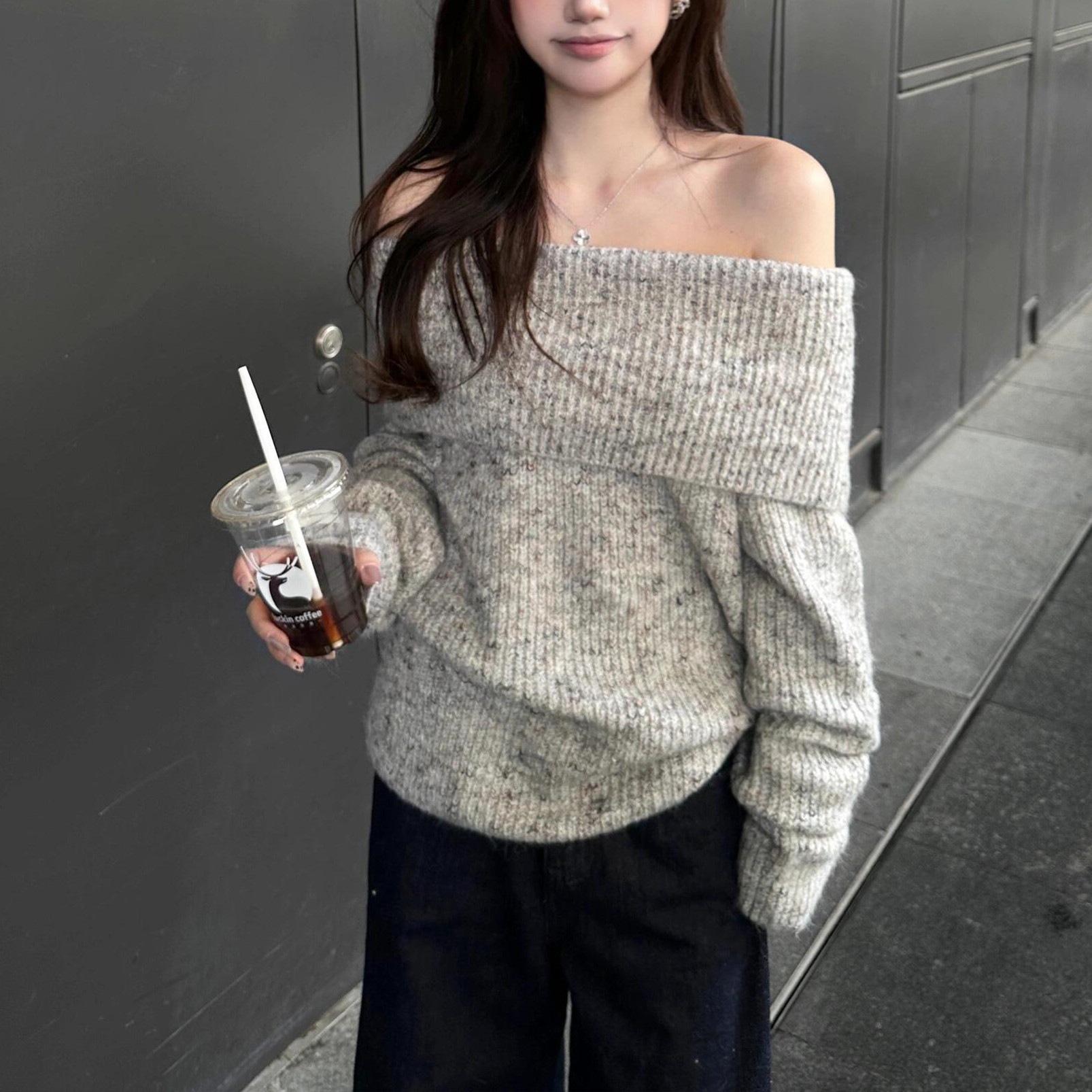 Свитер с открытыми плечами, трикотажный топ с длинным рукавом, пуловер для женщин, повседневный, с характером 3XL серый
Свитер с открытыми плечами, трикотажный топ с длинным рукавом, пуловер для женщин, повседневный, с характером 3XL серый