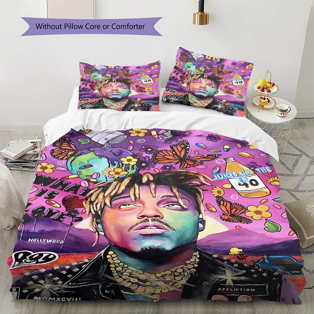 Juice-Wrld Singer Pattern Bedding Quilt Set Quilt Cover Pillowcase Home Decoration Gift (1 * duvet cover + 2 * pillowcase, without core) 135x200cm
Juice-Wrld Singer Pattern Bedding Quilt Set Quilt Cover Pillowcase Home Decoration Gift (1 * duvet cover + 2 * pillowcase, without core) 135x200cm