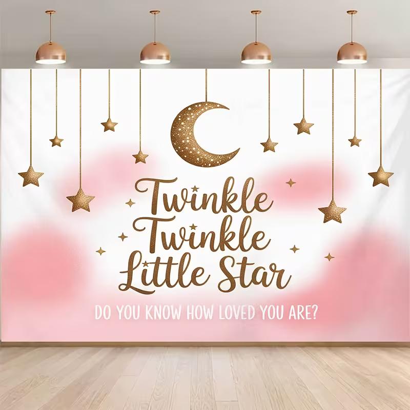 2D Gold Moon & Hanging Stars Background for Gender-Neutral Nursery Photoshoot 47.2x31.5inch/120*80cm
2D Gold Moon & Hanging Stars Background for Gender-Neutral Nursery Photoshoot 47.2x31.5inch/120*80cm